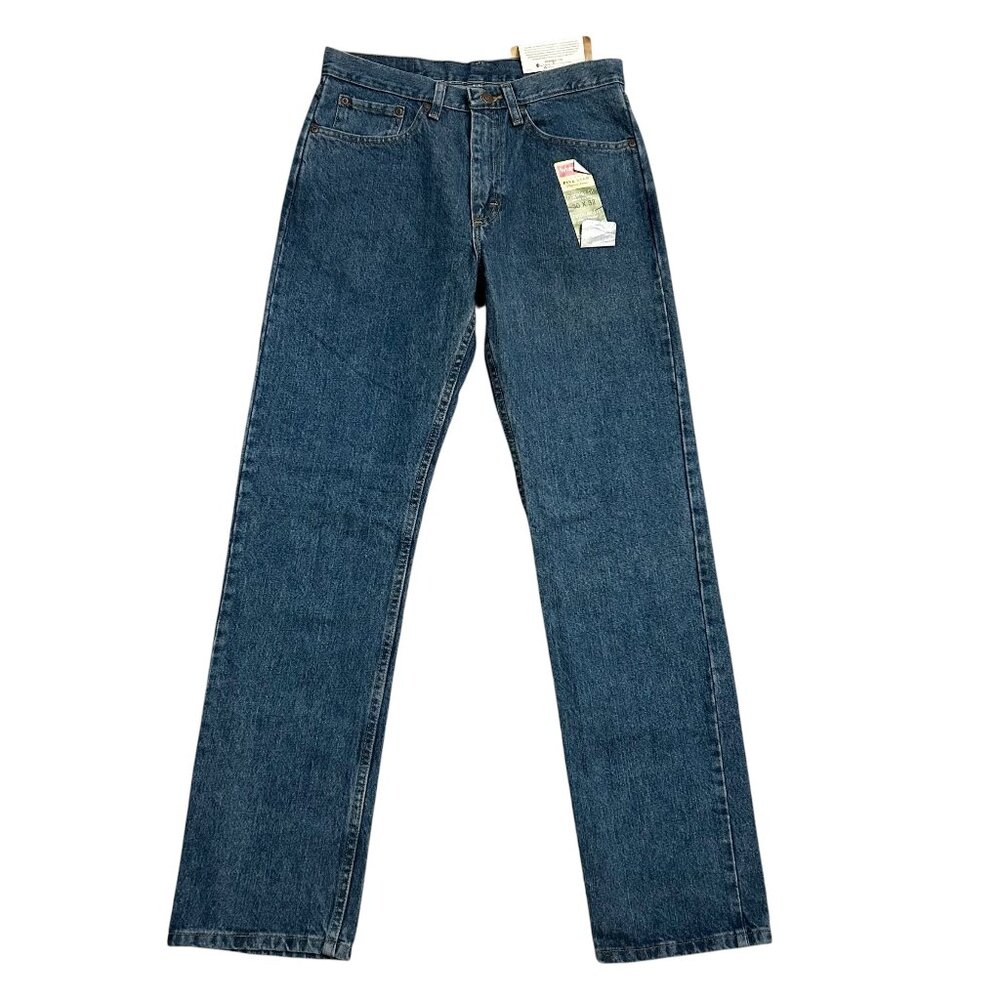 Wrangler 5 Star Men's 30x32 Regular Fix Straight Leg Jeans Denim Pants Blue NEW